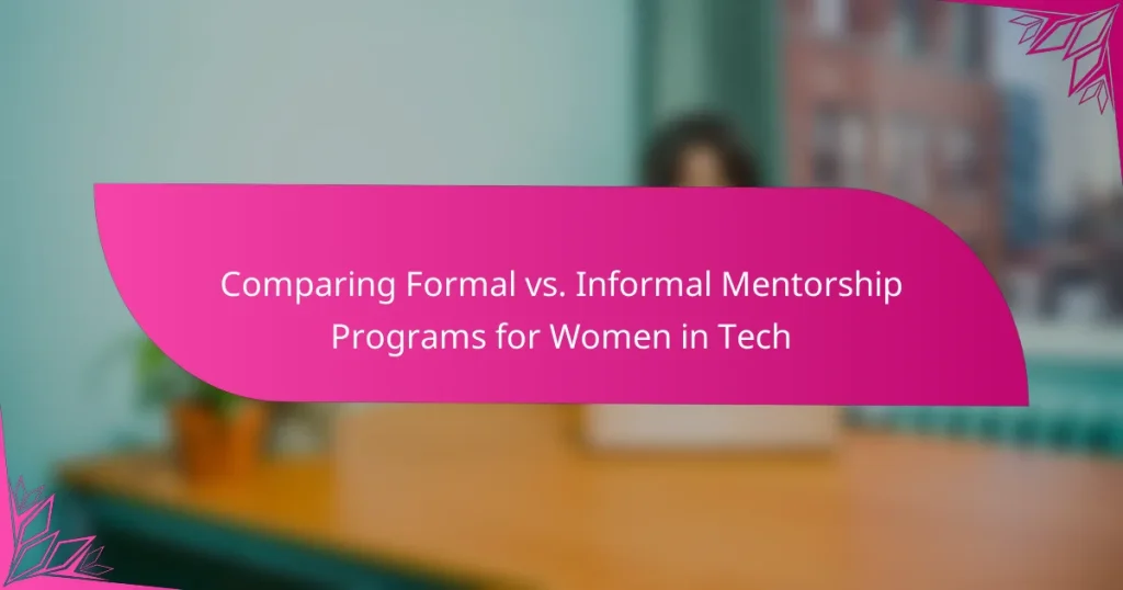 Comparing Formal vs. Informal Mentorship Programs for Women in Tech